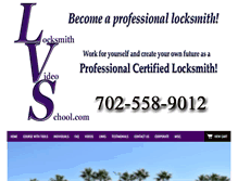 Tablet Screenshot of locksmithvideoschool.com
